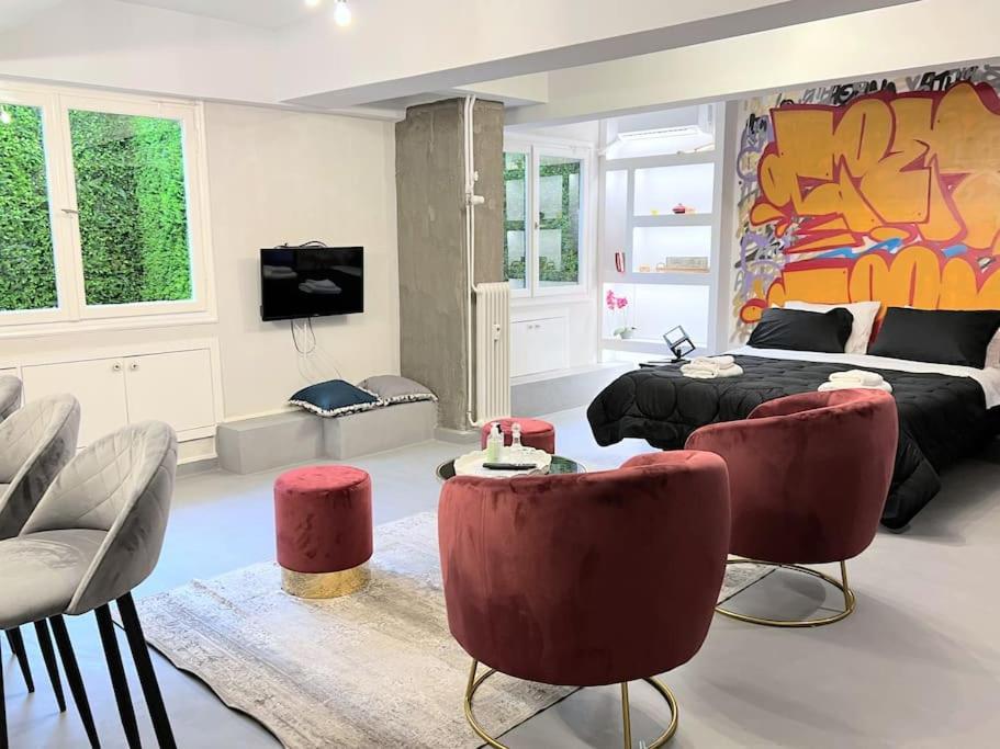 Brand New Modern Street-Style Studio /City Center Афіни Екстер'єр фото